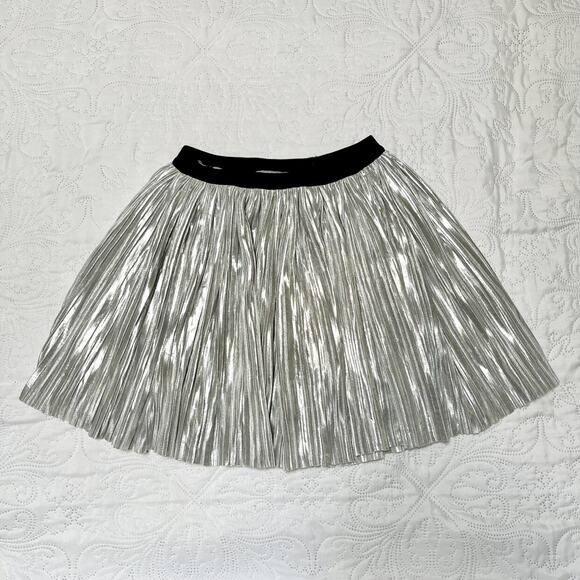 Rockets Of Awesome Metallic Pleated Skirt Size 8 - Picture 2 of 6